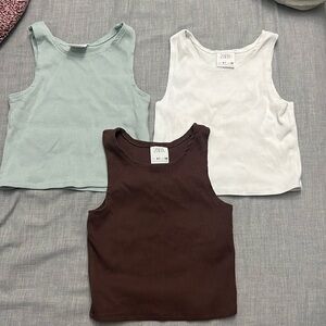 Zara crop tops for girls